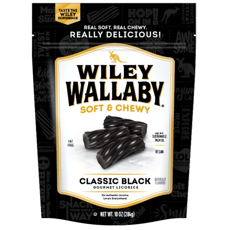 Wiley Wallaby Black Australian Style Licorice