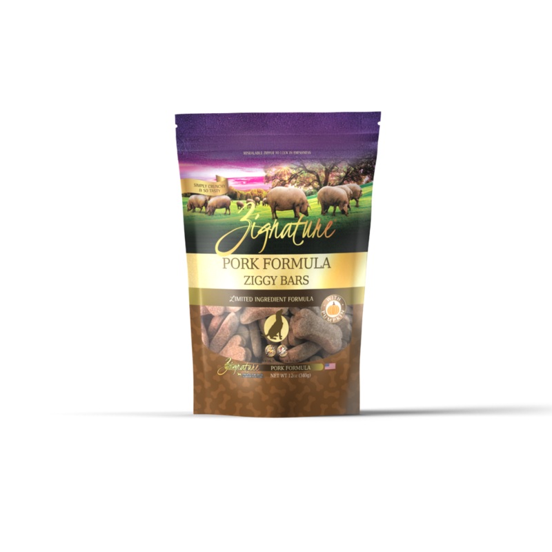 Zignature Ziggy Bars Pork Dog Treats