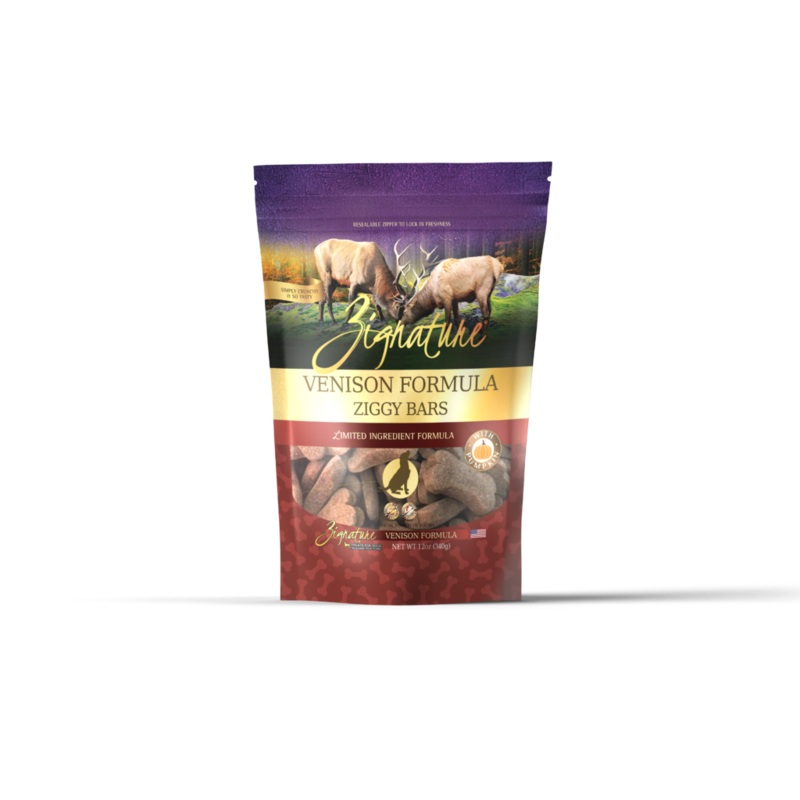Zignature Ziggy Bars Venison Dog Treats