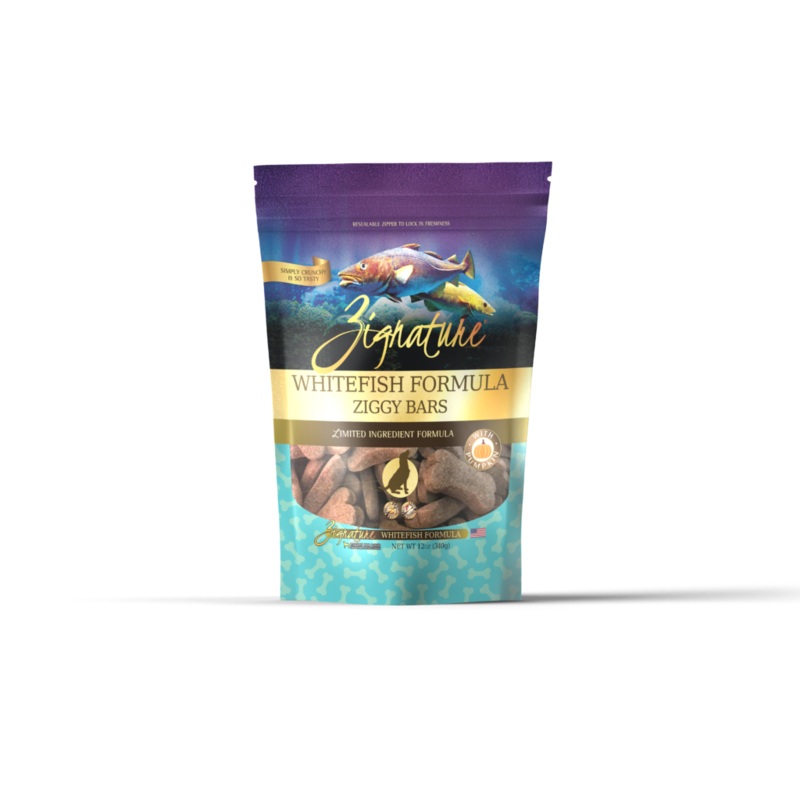 Zignature Ziggy Bars Whitefish Dog Treats