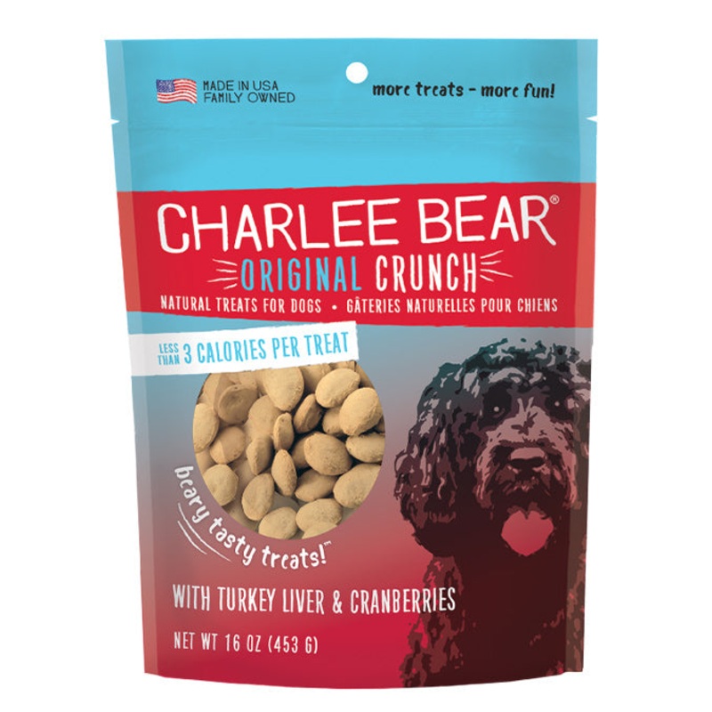 Charlee Bear Original Crunch Turkey Liver & Cranberry Flavored Dog Treats