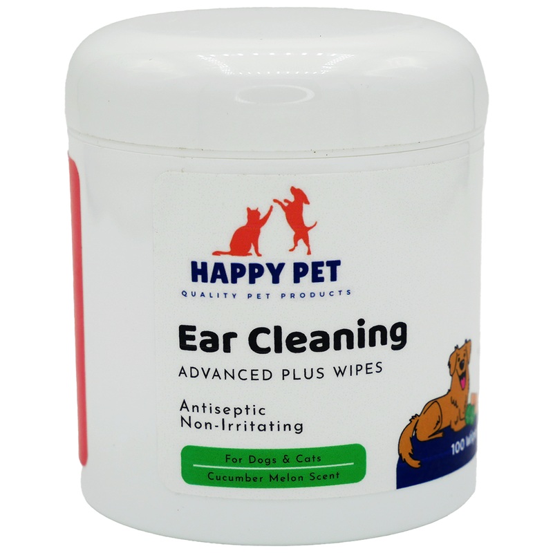 Happy Pet Advanced+ Ear Cleaning Wipes for Dogs & Cats