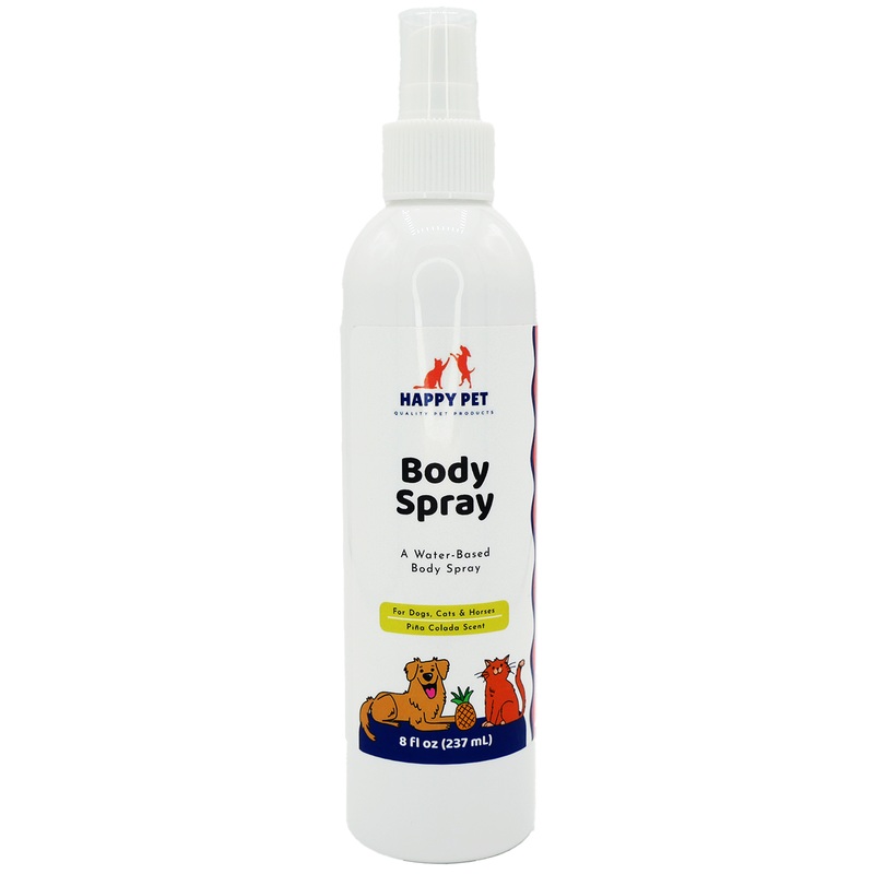 Happy Pet Body Spray Pina Colada Scented for Dogs, Cats, & Horses