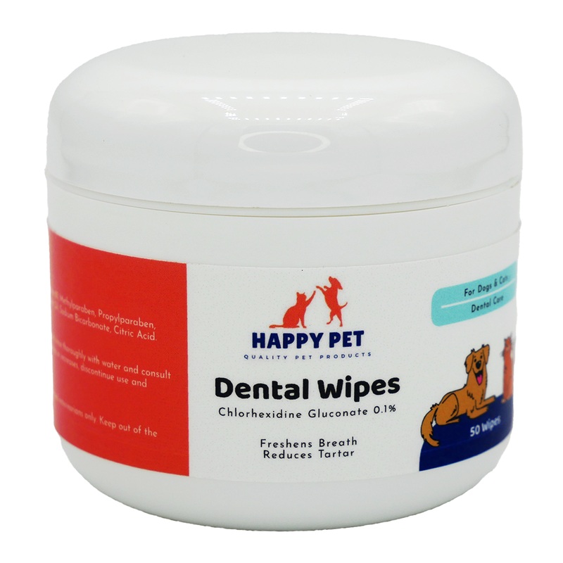 Happy Pet Dental Wipes for Dogs & Cats