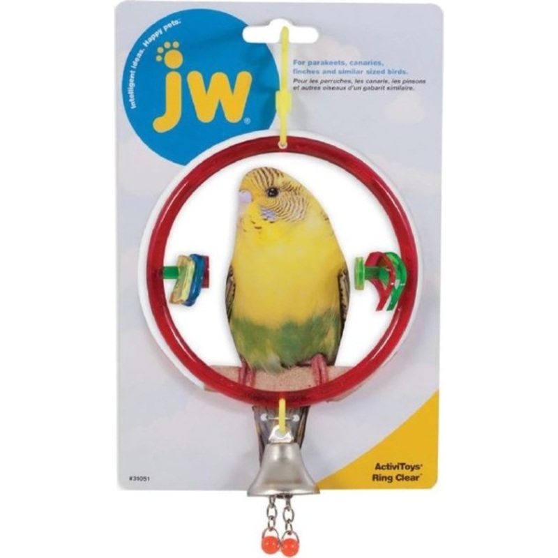 JW Pet Activitoy Ring Clear Bird Toy