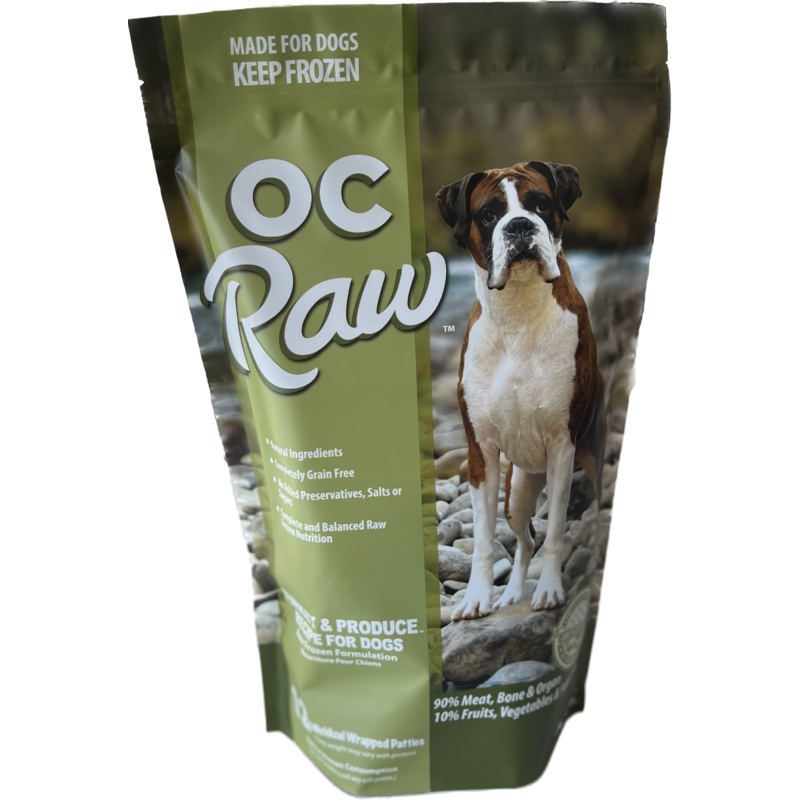 OC Raw Turkey & Produce Frozen Raw Dog Food