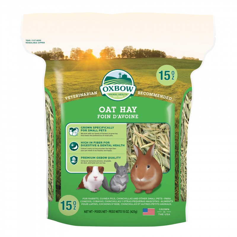 Oxbow Animal Health All Natural Oat Hay for Rabbits Guinea Pigs Chinchillas Hamsters & Gerbils