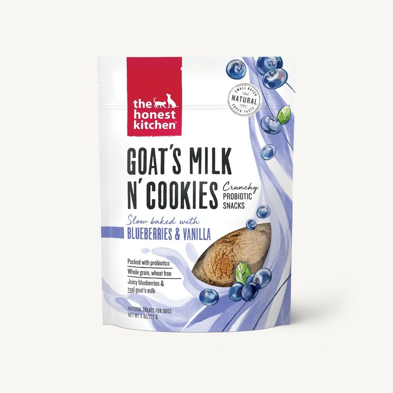 The Honest Kitchen Goat’s Milk N’ Cookies Blueberry & Vanilla Probiotic Dog Treats