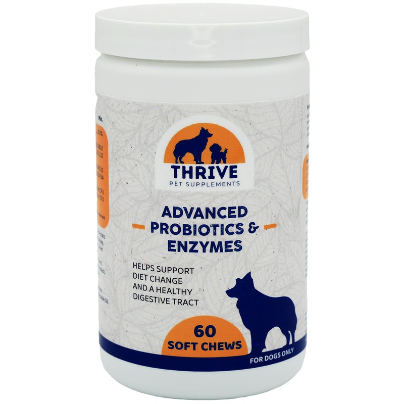 Thrive Pet Supplements Advanced Probiotics & Enzymes Soft Chews for Dogs