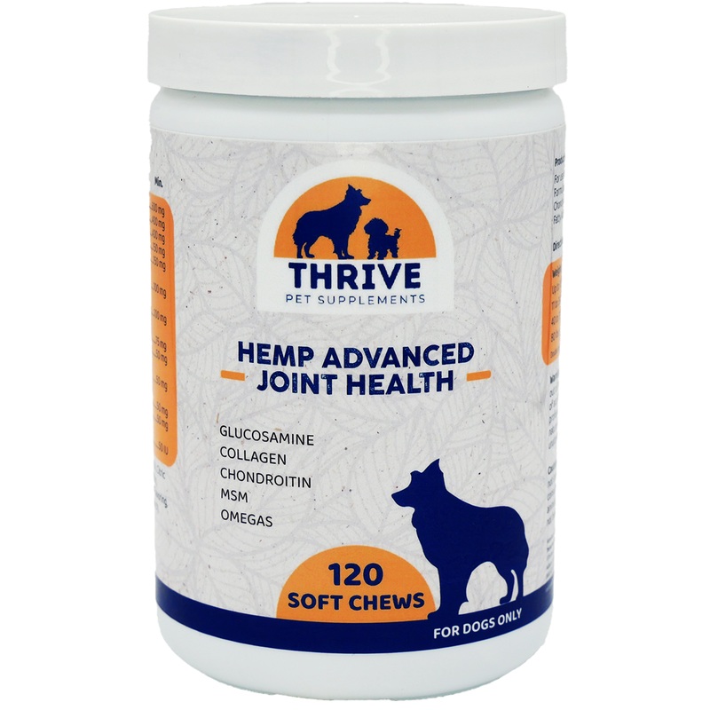 Thrive Pet Supplements Hemp Advanced Joint Health Soft Chews for Dogs