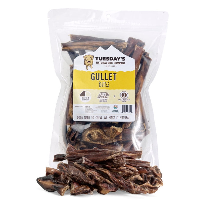 Tuesday’s Natural Dog Company Assorted Beef Gullet Bites Dog Treat