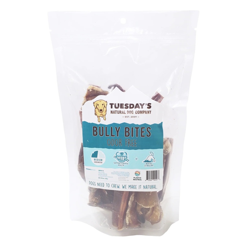 Tuesday’s Natural Dog Company Odor Free Bully Bites Dog Treats