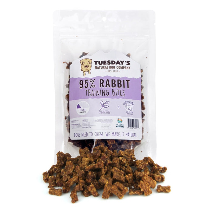 Tuesday’s Natural Dog Company Rabbit Dog Treating Treats