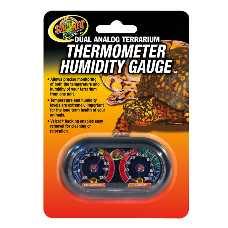 Zoo Med Dual Thermometer & Humidity Gauge