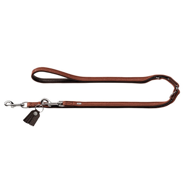 CODY Adjustable Leash|espresso|cognac|78.7 x 0.8″