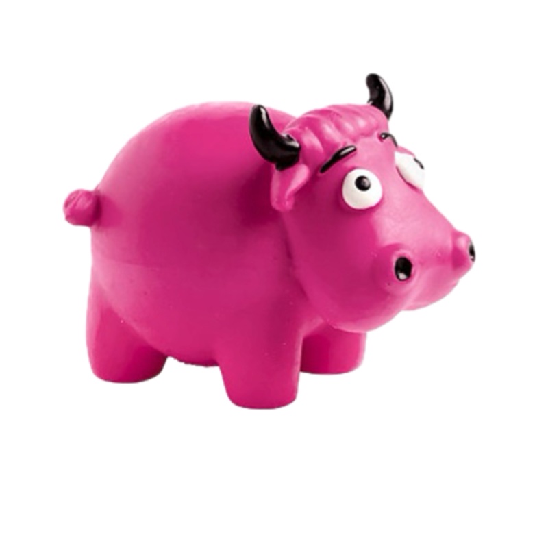 CRAZY FARM Dog Toy|blue|laurel green|raspberry|white