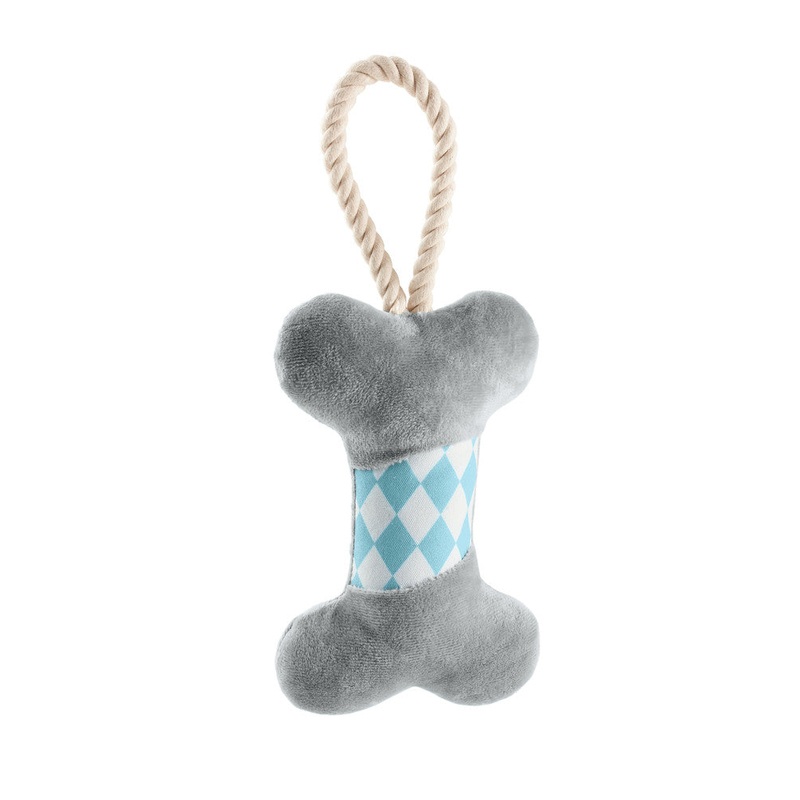 SALIMA Bone Dog toy|grey|blush