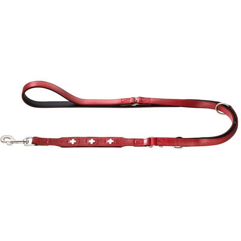 SWISS Adjustable Leash|black|espresso|red|13/200|18/200