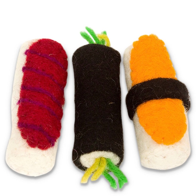 Karma Cat Wool Sushi Cat Toy