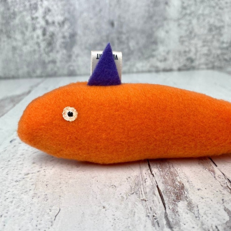 Simply B Vermont Jack the One-Eyed Catfish Cat Toy