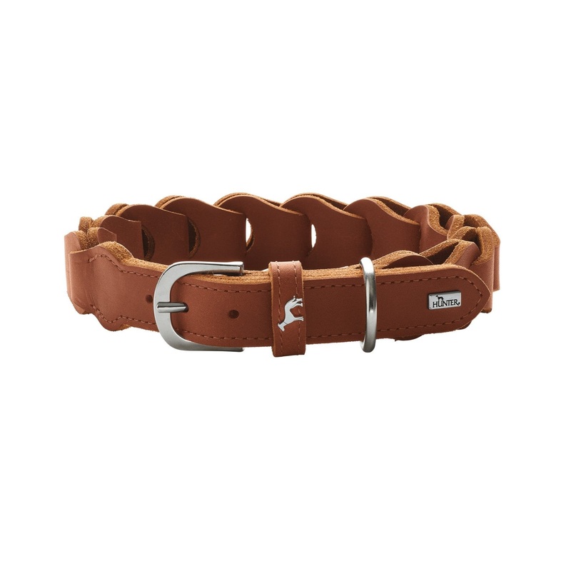 Solid EDUCATION Chain Collar|cognac|espresso|S-M|M|M-L
