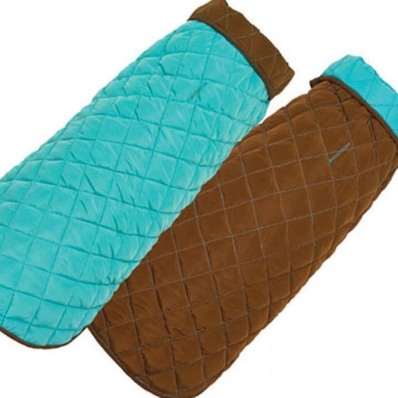 Up Country Aqua/Brown Diamond Quilted Coat