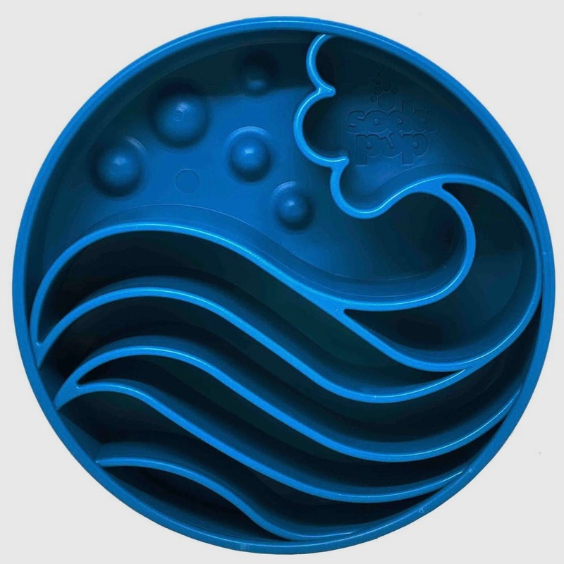 SodaPup Wave Design eBowl Enrichment Slow Feeder Bowl
