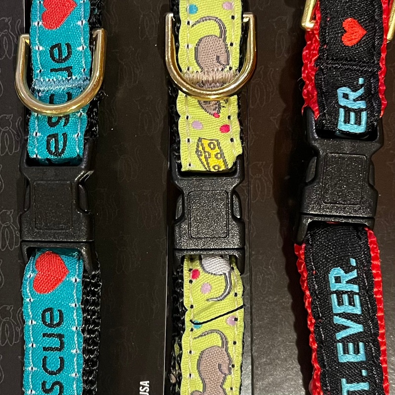 Up Country Cat Collar|Tropical Fish|Shark|Sushi|Strawberry Fields|Evil Genius|Rescue|Brown and Aqua Bamboo|Bright Pink and Lime Bamboo|Aqua and Coral Bamboo|Red and Tan Bamboo|Best Cat Ever|Angel Fish|Mouse|Say Cheese|Gordon Plaid|Lavender Flowers|Pop Hea