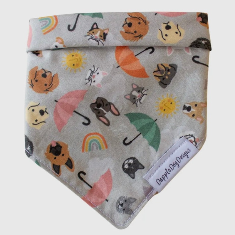 Dapple Dog Raining Cats and Dogs Bandana