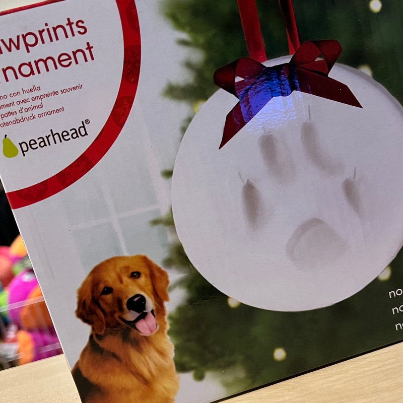 Pearhead Paw Prints Ornament