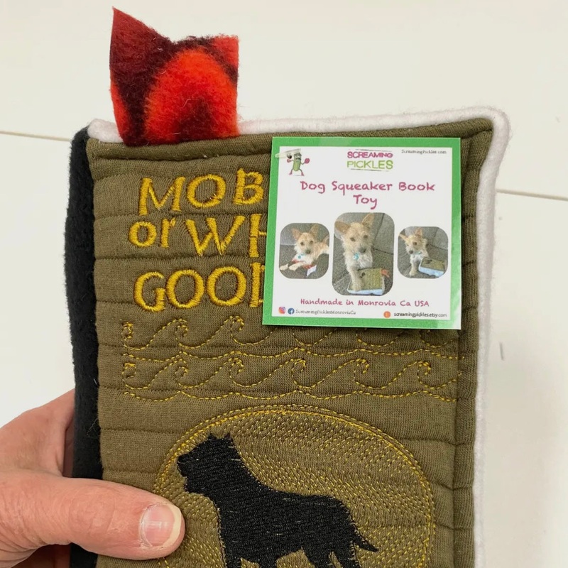 Screaming Pickles Plush Book for Dogs