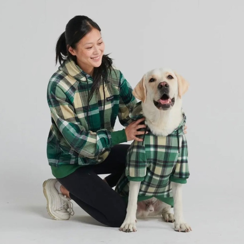 Spark Paws Plaid People Hoodie