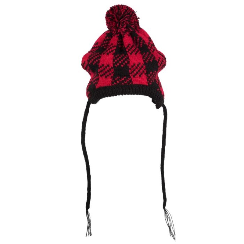 The Worthy Dog Winter Hat|XS Buffalo Plaid|S Buffalo Plaid|M Buffalo Plaid|L Buffalo Plaid|XS Fairisle Snowflake|S Fairisle Snowflake|M Fairisle Snowflake|L Fairisle Snowflake