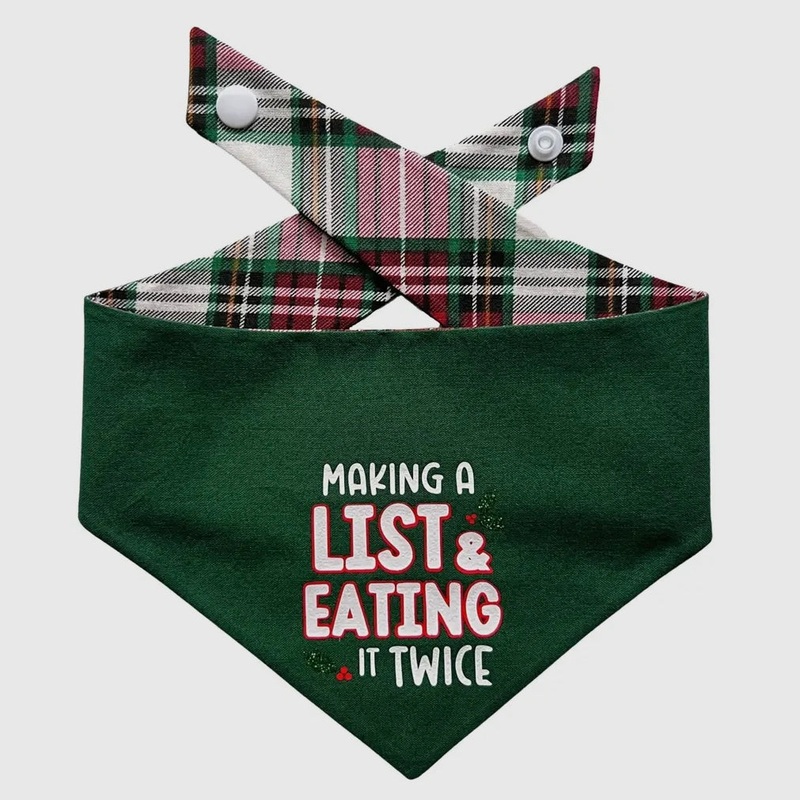 Winnie and the Hound Making A List Holiday Bandana
