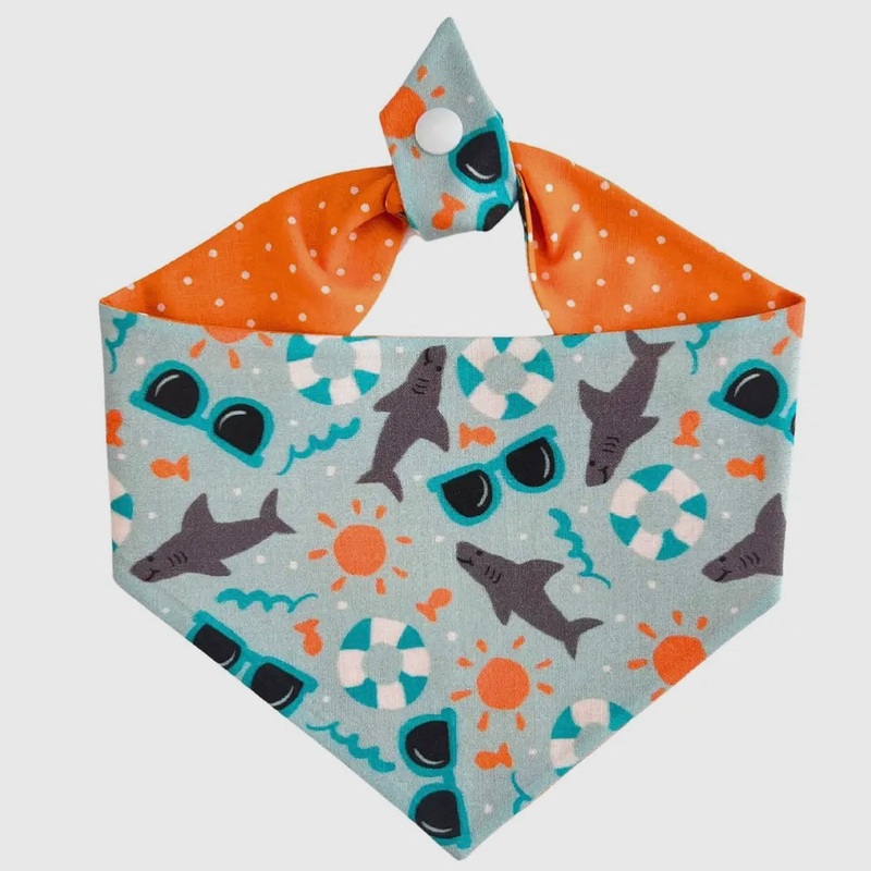 Winnie and the Hound  Summer Shark Bandana