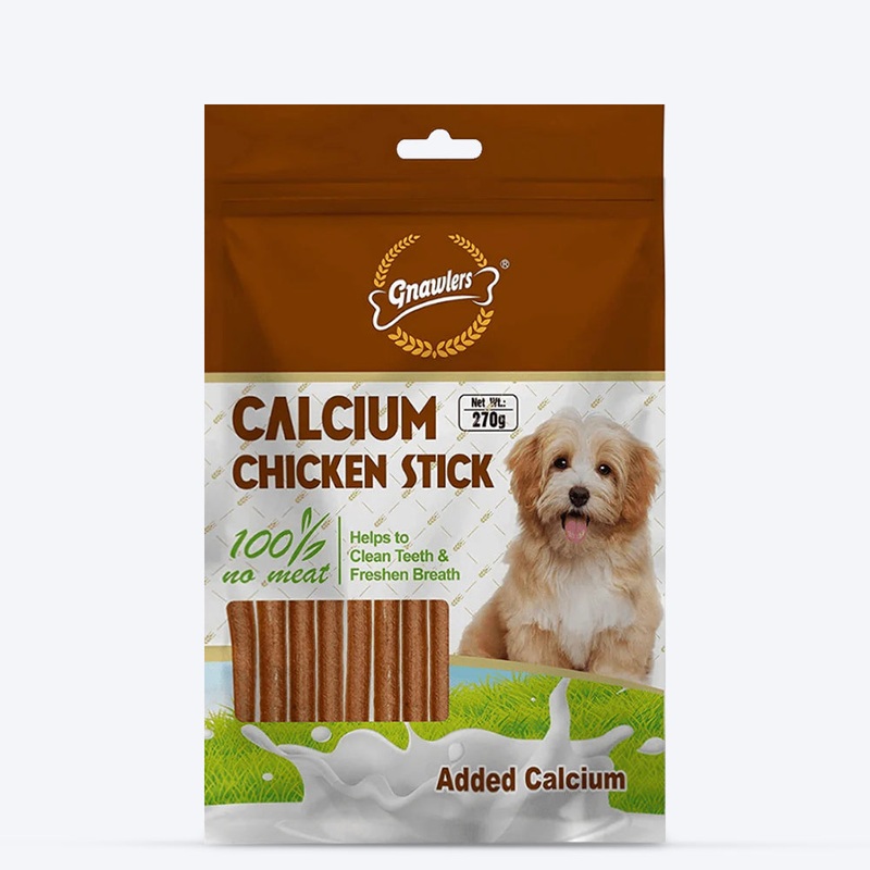 Gnawlers Calcium Chicken Stick Dog Treats – 270 g