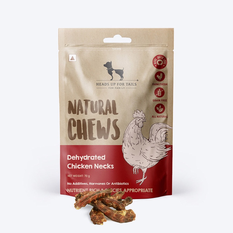 HUFT Natural Chews Doggie Dehydrated Chicken Neck – 70 g