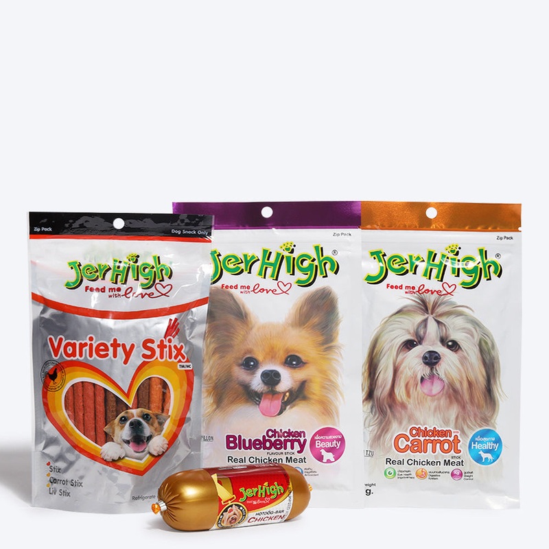 JerHigh Dog Treats Combos – Pack of 4