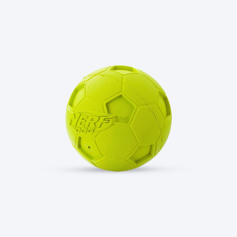 NERF DOG Soccer Squeak Ball Toy For Dog – Green – 10.2 cm