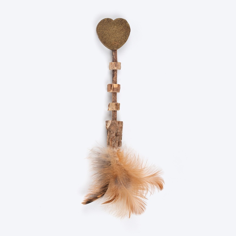 TLC Matatabi Whisker Teaser Toy For Cat With Catnip – Brown