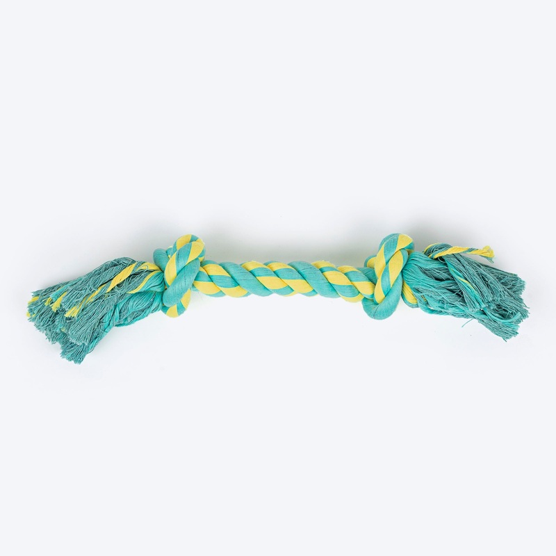 TLC Mighty Tug Rope Toy For Dog – Blue & Yellow