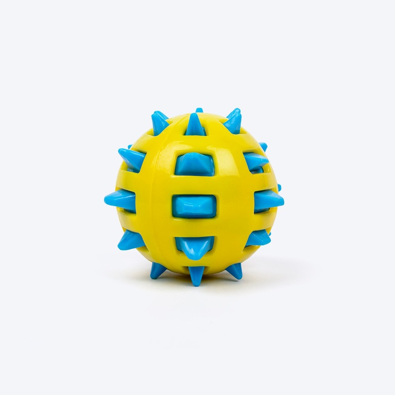 TLC Paw Spiker Chew Toy For Dog – Blue & Yellow