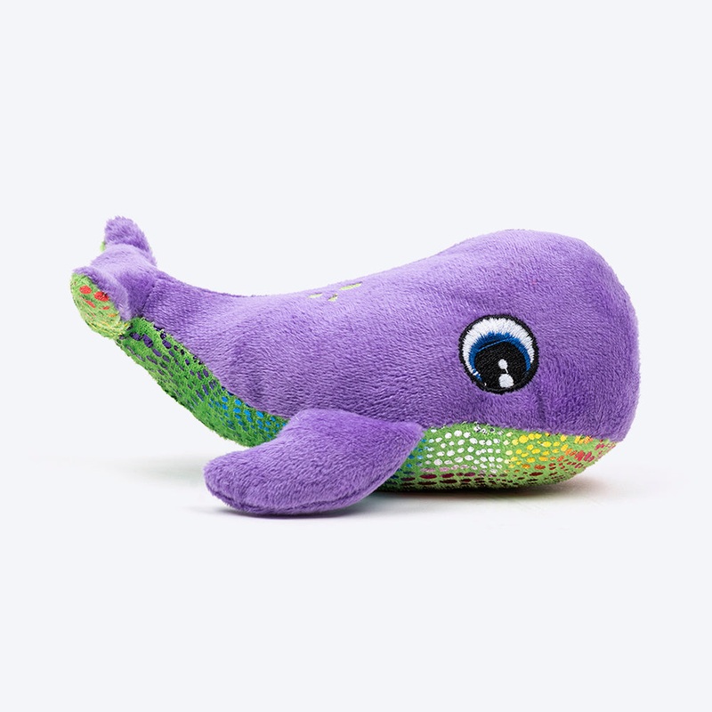 TLC Wally Squeaky Plush Toy For Puppies & Small Dogs – Purple