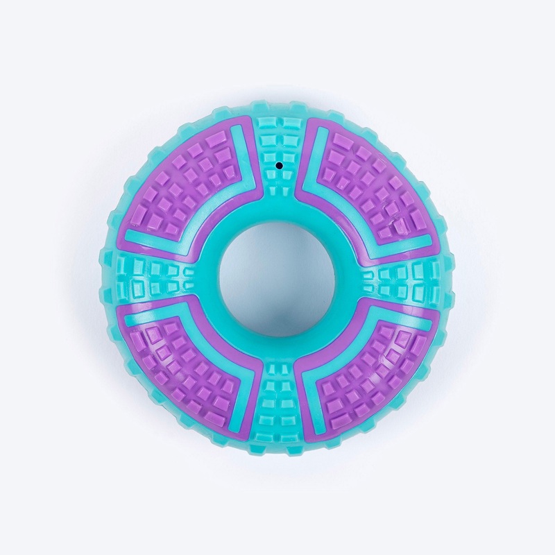 Dash Dog Grab & Gnaw Squeaky Toy For Dog – Purple & Blue