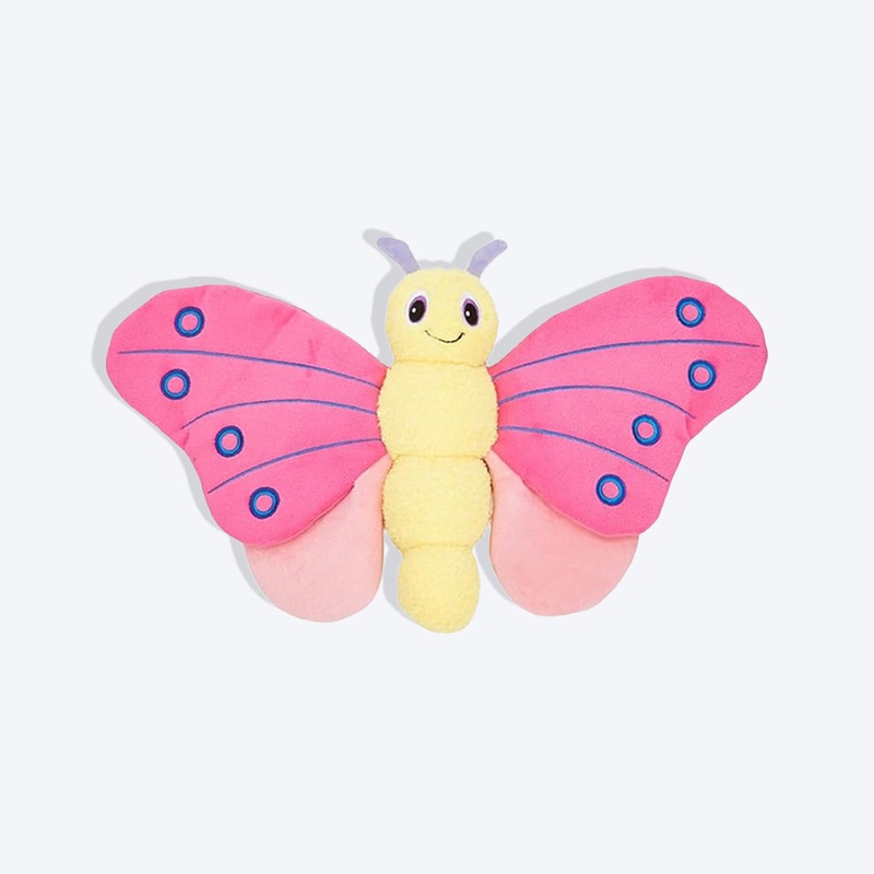FOFOS Jumbo Butterfly Plush Toy For Dog – Pink