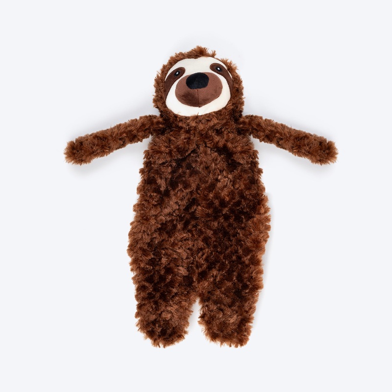 HUFT Silly Sloth Plush Toy For Dog – Brown