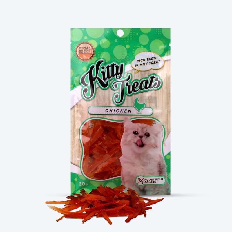 Kitty Treats Sliced Soft Chicken Jerky Cat Treat – 30 g