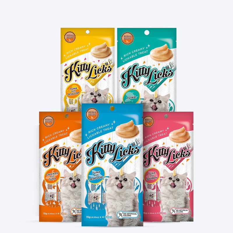 Rena’s Recipe Kitty Licks Seafood Treat Mix For Cat