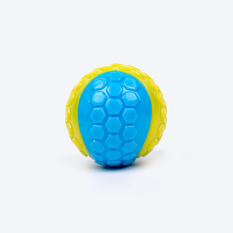 TLC Dot Ball Chew Toy For Dog – Yellow & Blue