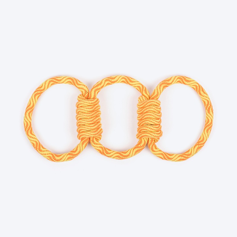 TLC Tug Trio Rope Toy For Dog – Yellow & Orange